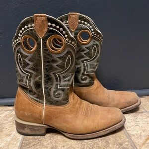 J.B Dillon Brown Leather Boots